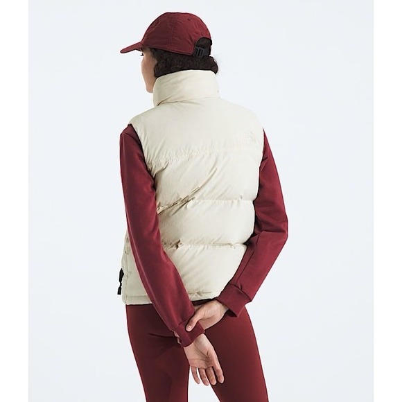 The North Face Women's 1996 Retro Nuptse DTM Vest 700 Down White Dune NWT Large - Picture 2 of 16